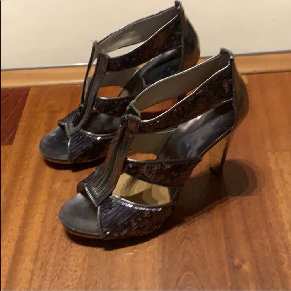 Silver Sequin Michael Kors Heels